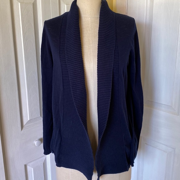 Banana Republic Shawl Collar slub cotton cardigan size M - Picture 1 of 6